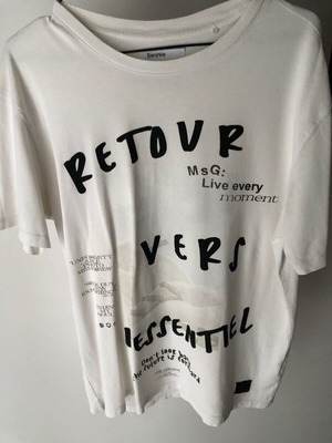 Bershka white short-sleeve T-shirt Small