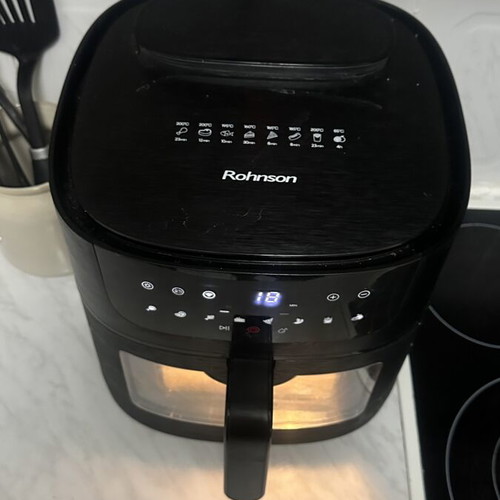 Rohnson Air Fryer R-2834 like new, 8 liters, smart control