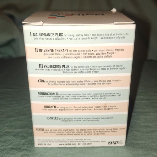 Nail Tek Quicken Top Coat Fast Dry new, pack of 4