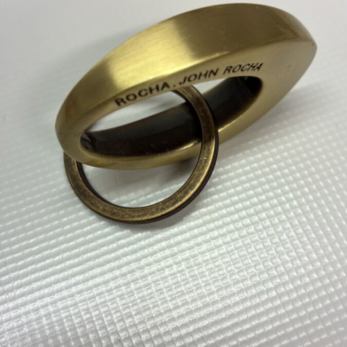 John Rocha brass keychain