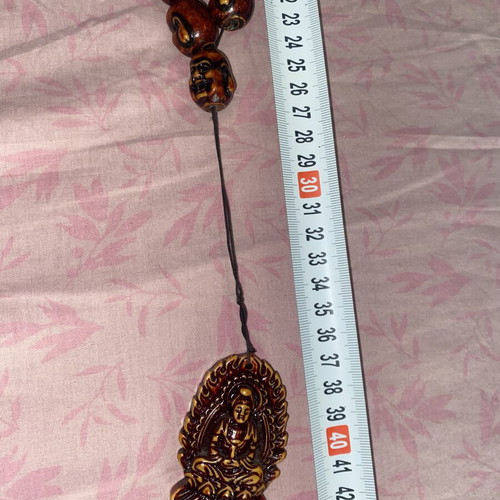Traditional Buddhist Prayer Mala like new, carved resin beads