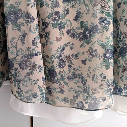 Free People Everything and More Floral Chiffon Mini Dress like new, size L