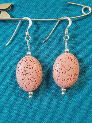Silver earrings 925 with stone new