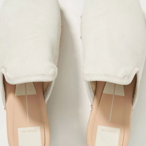 Dolce Vita Closen Clogs used, bone nubuck leather, wooden sole, size 38