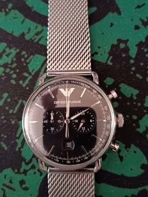 Ρολόι Emporio Armani μεταχειρισμένο, 45 χιλιοστά, 50μ αδιάβροχο, γκρι