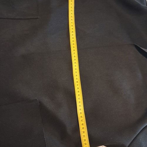 Suede jacket with hood and belt like new, one size black