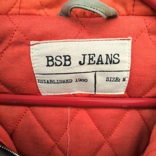 BSB women's jacket like new, size M, khaki with orange lining