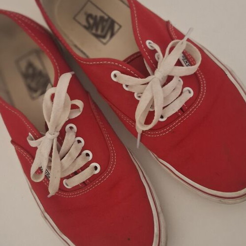 Vans sneakers size 42 used, red