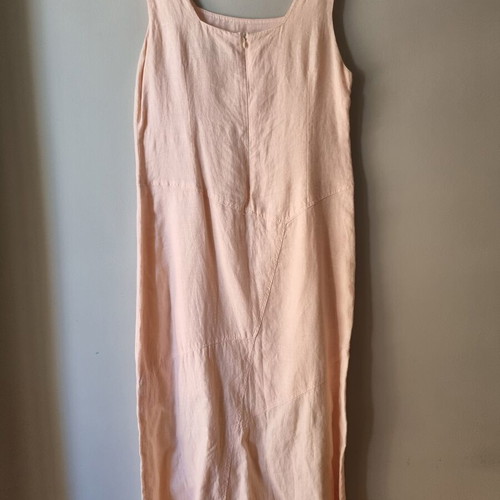 Valeria Mae Linen Dress powder pink, like new, size M