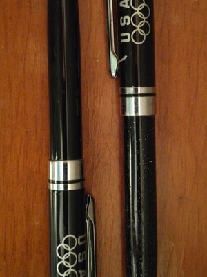 Συλλεκτικά στυλό Ολυμπιακών Αγώνων Αμερικής 1996 μεταχειρισμένα, σετ 2 τεμαχίων