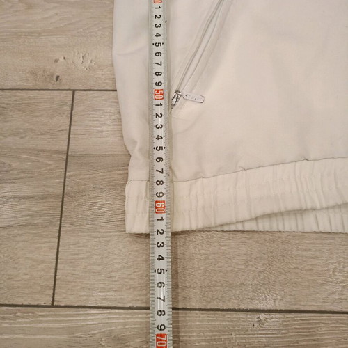 Adidas vintage track jacket used, white, blue and teal, 90s