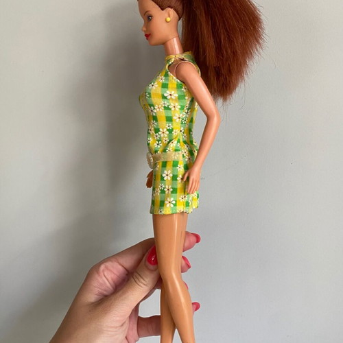 Vintage Redhead Barbie Pretty In Plaid doll used by Mattel 1998