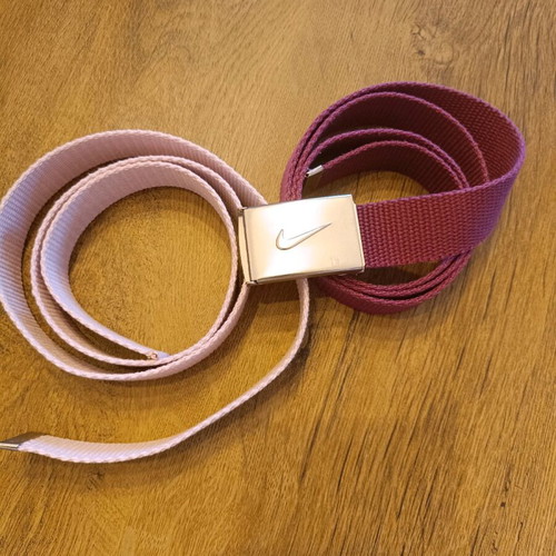 Nike double belt pink purple 105cm like new