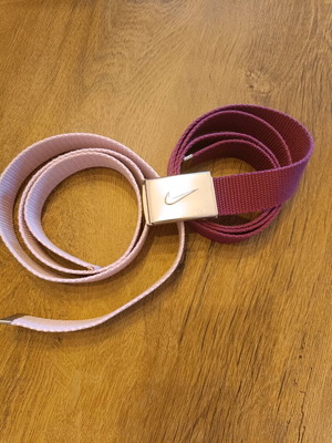 Nike double belt pink purple 105cm like new