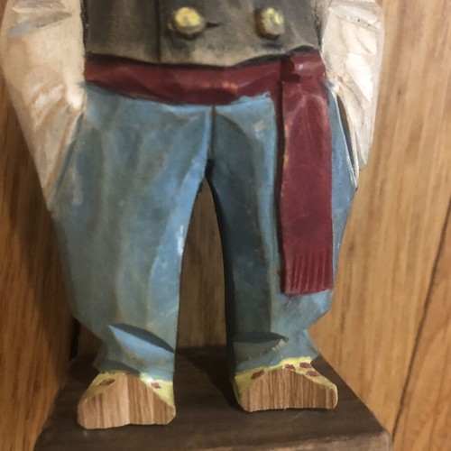 Trygg Mid Century Folk Art Wooden Figurine, hand-carved
