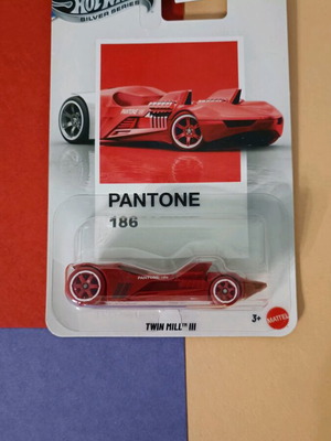 Hot Wheels Pantone 186 Twin Mill III Silver Line new