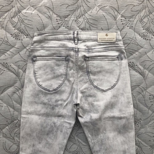 Maison Scotch La Parisienne Super Skinny Zip Jeans used, size 27, gray