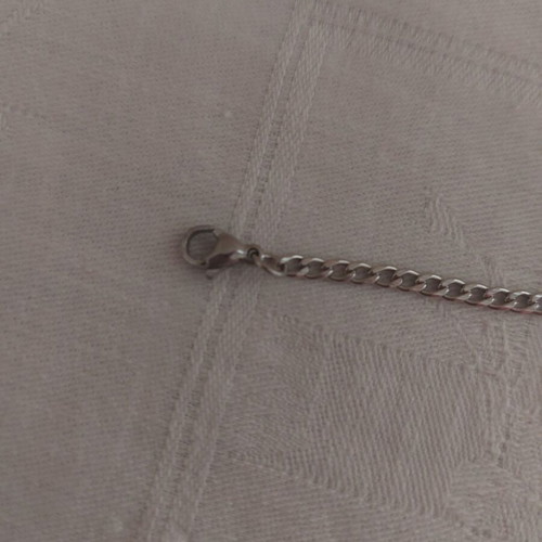 Bracelet from stainless steel like new, silver color, length 17+5 cm