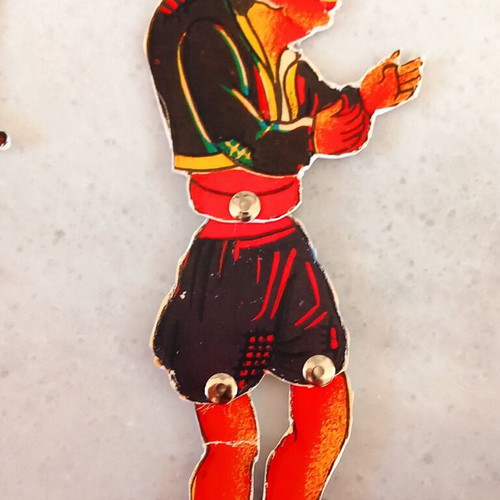 Shadow Theatre Karagiozis 8 hard cardboard figures like new