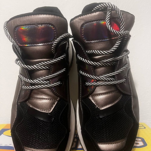 Issue Fashion women's sneakers used black and gray size 38