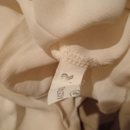 Nuova Citta vintage silk blouse 1995, white beige