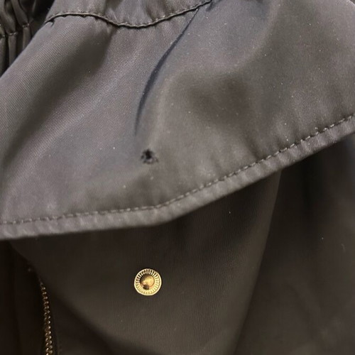 Zara jacket used, black, size M with fur lining