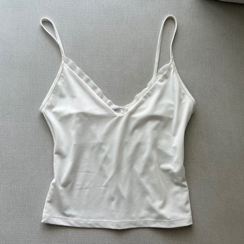 Zara μπλουζάκι άσπρο σαν καινούργιο με διαφάνεια, εφαρμοστό S