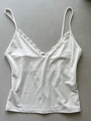 Zara μπλουζάκι άσπρο σαν καινούργιο με διαφάνεια, εφαρμοστό S