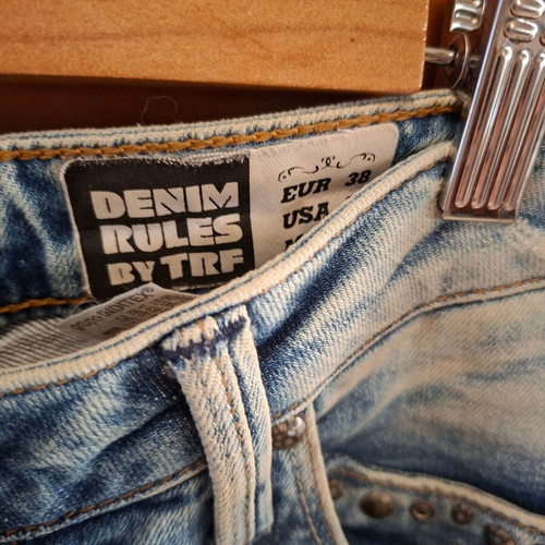 TRF low-rise jeans size 38 like new, blue
