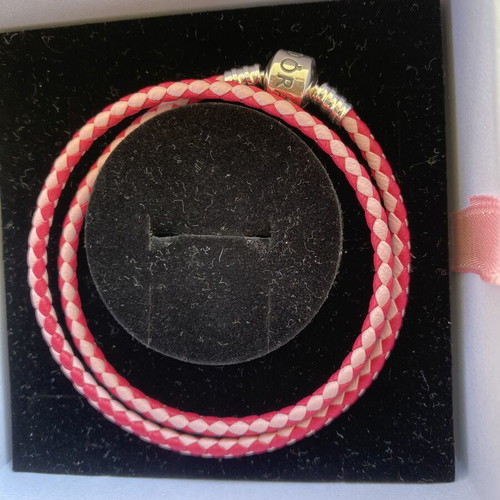 Pandora silver bracelet s925 ale, pink, 19cm