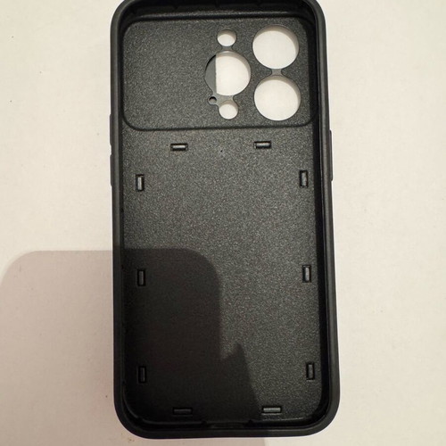 iPhone 15pro case with slide camera cover and card slot, black, new