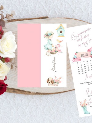 Romantic baptism invitation made to order