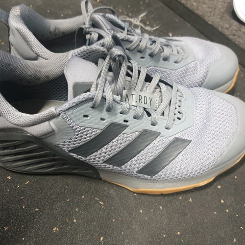 Adidas Dropset 3 athletic shoes used, size 42.5, grey