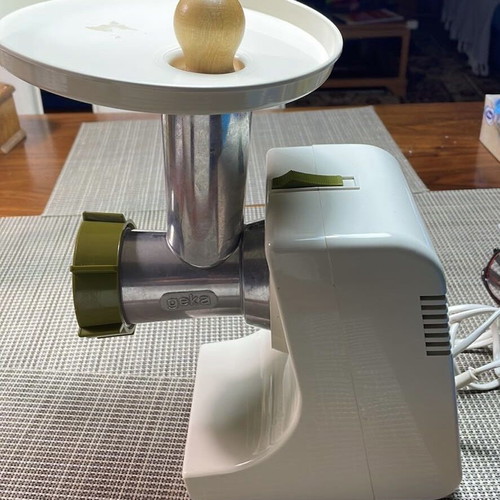 Vintage Geka Electric Meat Grinder new, German made