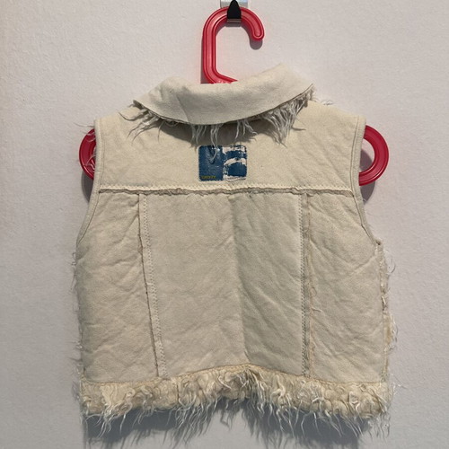 DKNY children's sleeveless fluffy vest, size 4