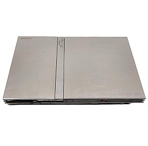 Συλλεκτική Κονσόλα Sony PlayStation 2 Slim Ασημί Λειτουργική SCPH-70004 Χωρίς Καλώδια
