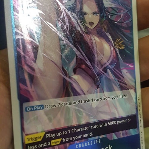 Boa Hancock One Piece TCG EB04 Rare Foil card like new