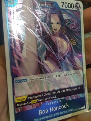 Boa Hancock One Piece TCG EB04 Rare Foil card like new