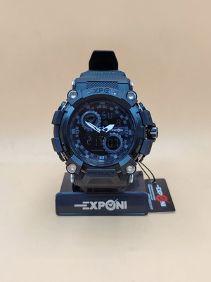 Exponi men's watch black, like new, analog and digital