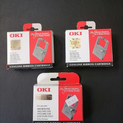 OKI Ribbon Cartridge for Microline 182/183/192/193/280/320/321/3320/3321 new