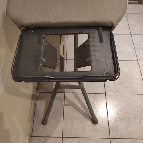Large folding ironing board used