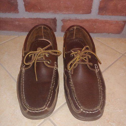 Leather sailing shoes size 41 brown like new