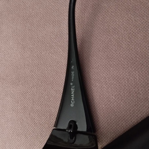 Chanel Vintage Sunglasses C.106/80 Black with Rhinestones and CC Logo like new