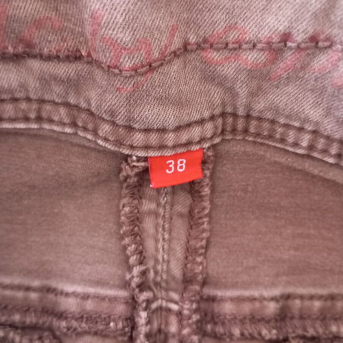 Brown cargo mini skirt size M like new with handmade necklace gift