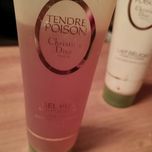 Tendre Poison shower gel and body lotion like new, vintage