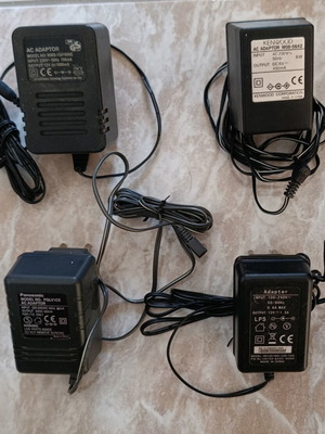 Комплект от 4 захранващи адаптера, Kenwood, Panasonic, generic