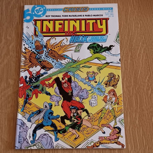 Infinity inc. #18 used comic DC Comics with Todd McFarlane art