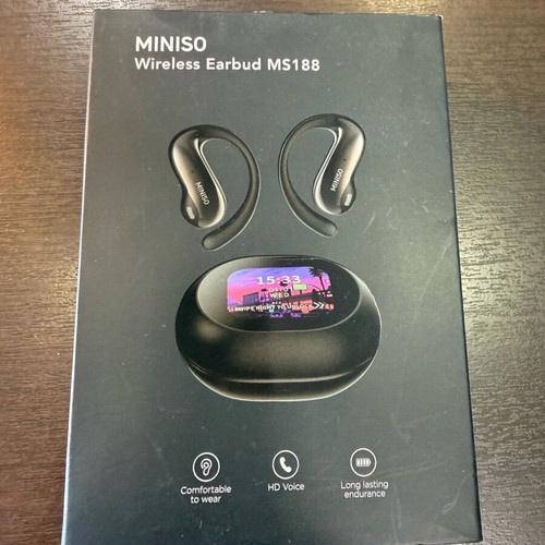 Ασύρματα ακουστικά MINISO MS188 καινούργια με θήκη φόρτισης LCD