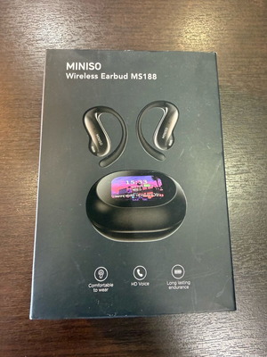 Ασύρματα ακουστικά MINISO MS188 καινούργια με θήκη φόρτισης LCD