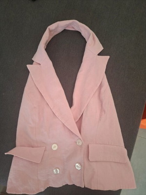 Zara Backless Vest like new, pink, size L